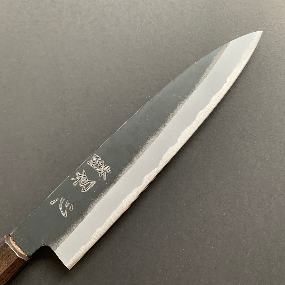 Gyuto knife, Aogami 2 with iron cladding, Kurouchi finish, Aosagi range - Hatsukokoro