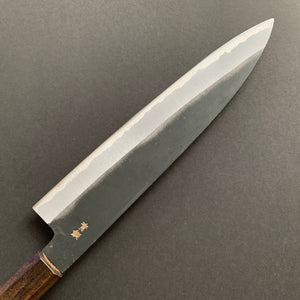 Gyuto knife, Aogami 2 with iron cladding, Kurouchi finish, Aosagi range - Hatsukokoro