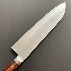 Gyuto knife, VG1 stainless steel, Tsuchime finish, Mahogany handle - Masutani