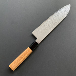 Santoku knife, SG2 stainless steel, Damascus finish, Saihyo range - Hatsukokoro