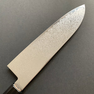 Santoku knife, SG2 stainless steel, Damascus finish, Saihyo range - Hatsukokoro