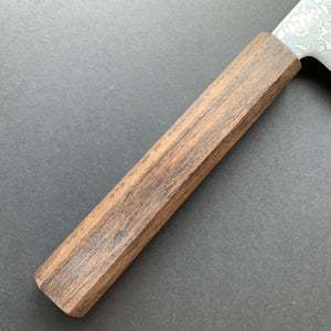 Santoku knife, SLD steel, Kurozome Damascus finish, Hikari range - Hatsukokoro