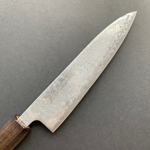 Petty knife, SLD steel, Kurozome Damascus finish, Hikari range - Hatsukokoro