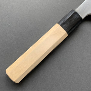 Gyuto knife, Shirogami 1 Carbon Steel with Stainless Steel cladding, Polished finish  - Togashi Kenji