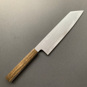 Kiritsuke Gyuto Knife, Shirogami 2 Carbon Steel with Stainless Steel cladding, Kasumi finish - Sakai Kikumori