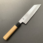 Kiritsuke Santoku Knife, Shirogami 2 with iron cladding, Kasumi finish, Kikuzuki Kasumi range - Sakai Kikumori