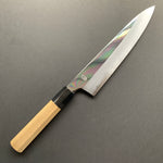 Gyuto Knife, Aogami 1 Carbon Steel with Soft Iron Cladding, mirror polished finish, Choyo range - Sakai Kikumori