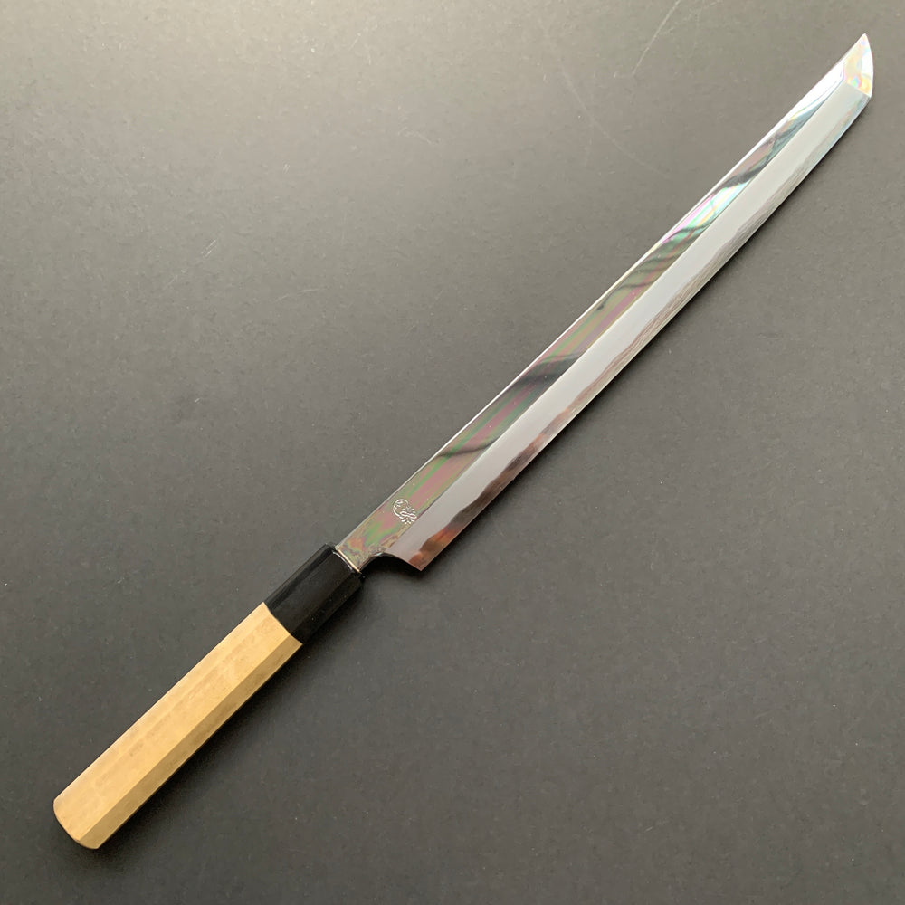 Sakimaru Takobiki knife, Shirogami 2 carbon steel, Polished finish, Choyo range - Sakai Kikumori