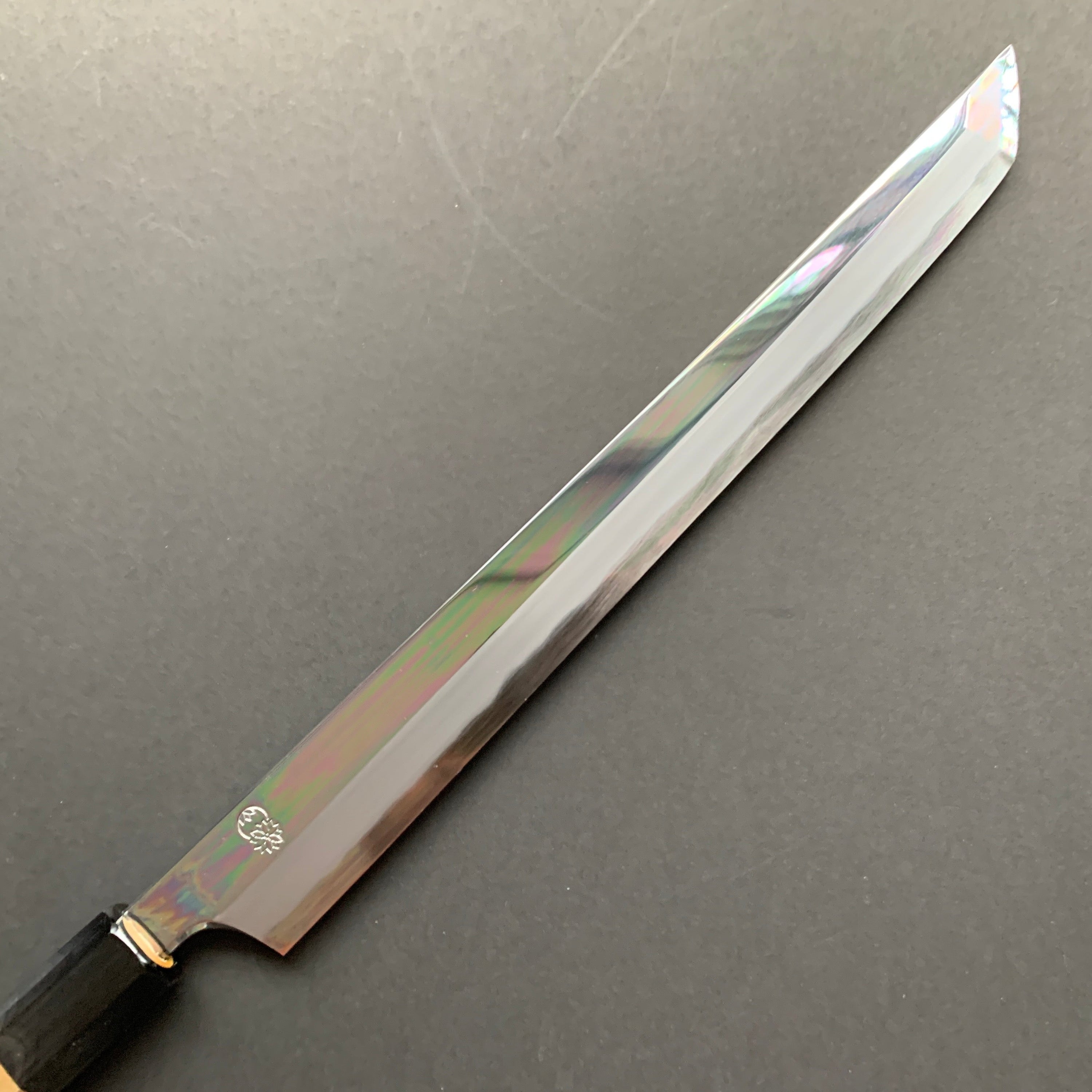 Sakimaru Takobiki knife, Shirogami 2 carbon steel, Polished finish, Choyo range - Sakai Kikumori
