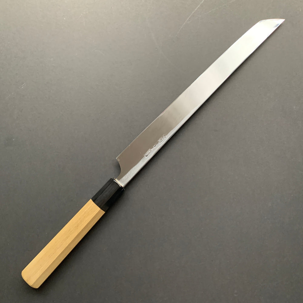 Sakimaru Takobiki knife, Shirogami 2 carbon steel, Polished finish, Choyo range - Sakai Kikumori