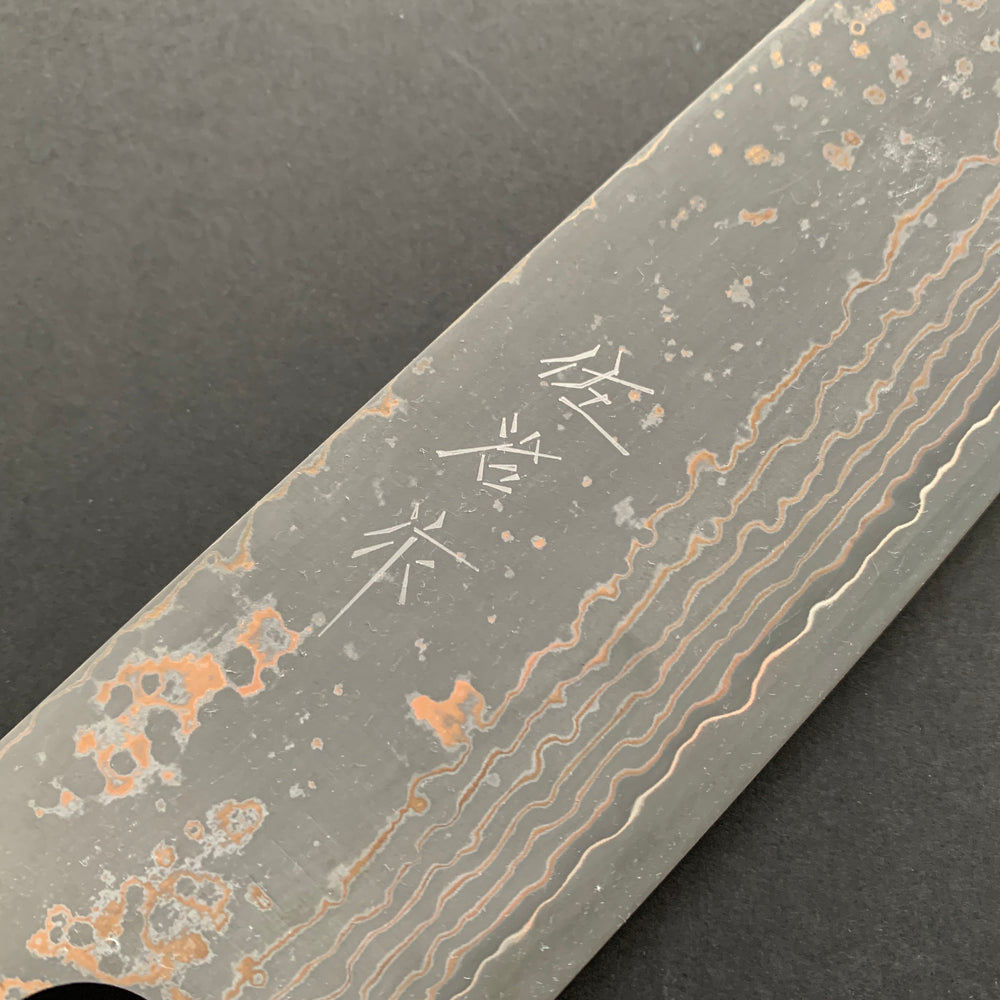 Gyuto knife, VG10 Stainless Steel, Coloured Damascus finish - Saji