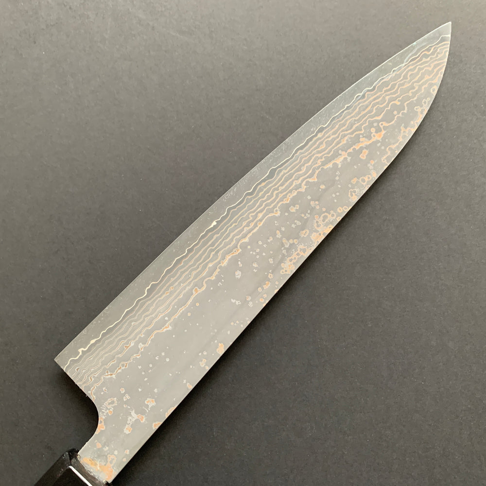 Gyuto knife, VG10 Stainless Steel, Coloured Damascus finish - Saji
