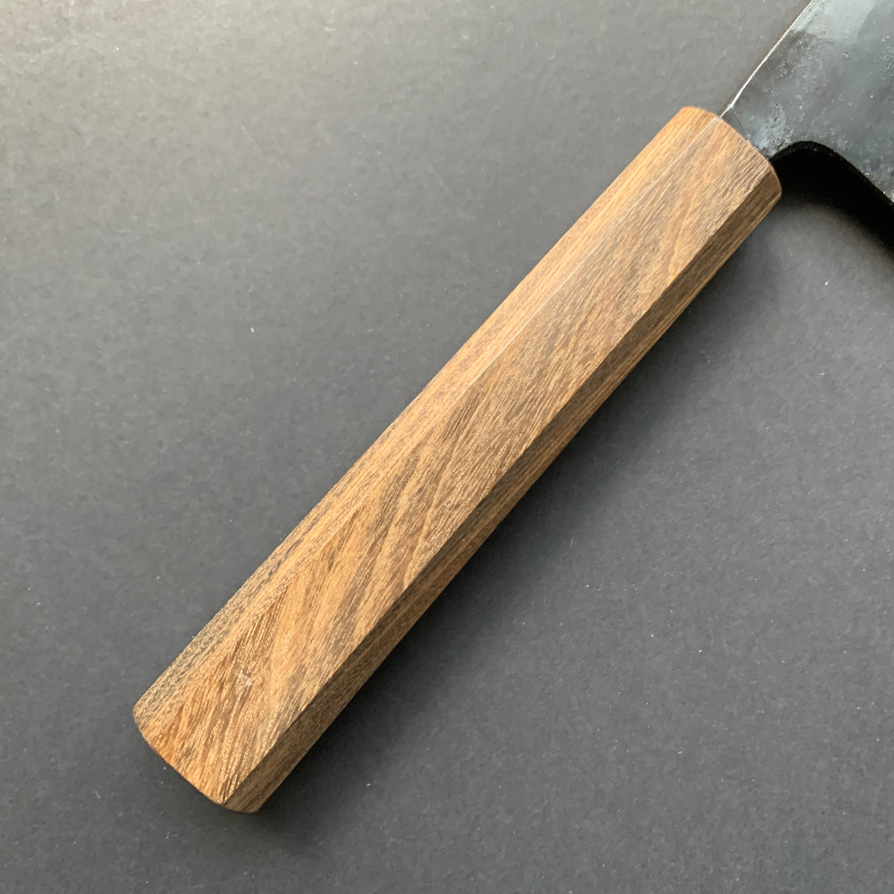 Hakata knife, Aogami 2 with iron cladding, Kurouchi finish - Hatsukokoro