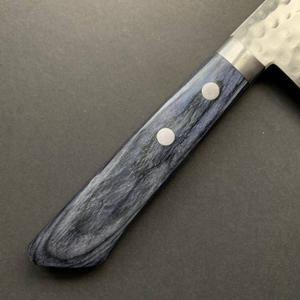 Nakiri knife, VG10, Damascus Tsuchime finish - Masutani