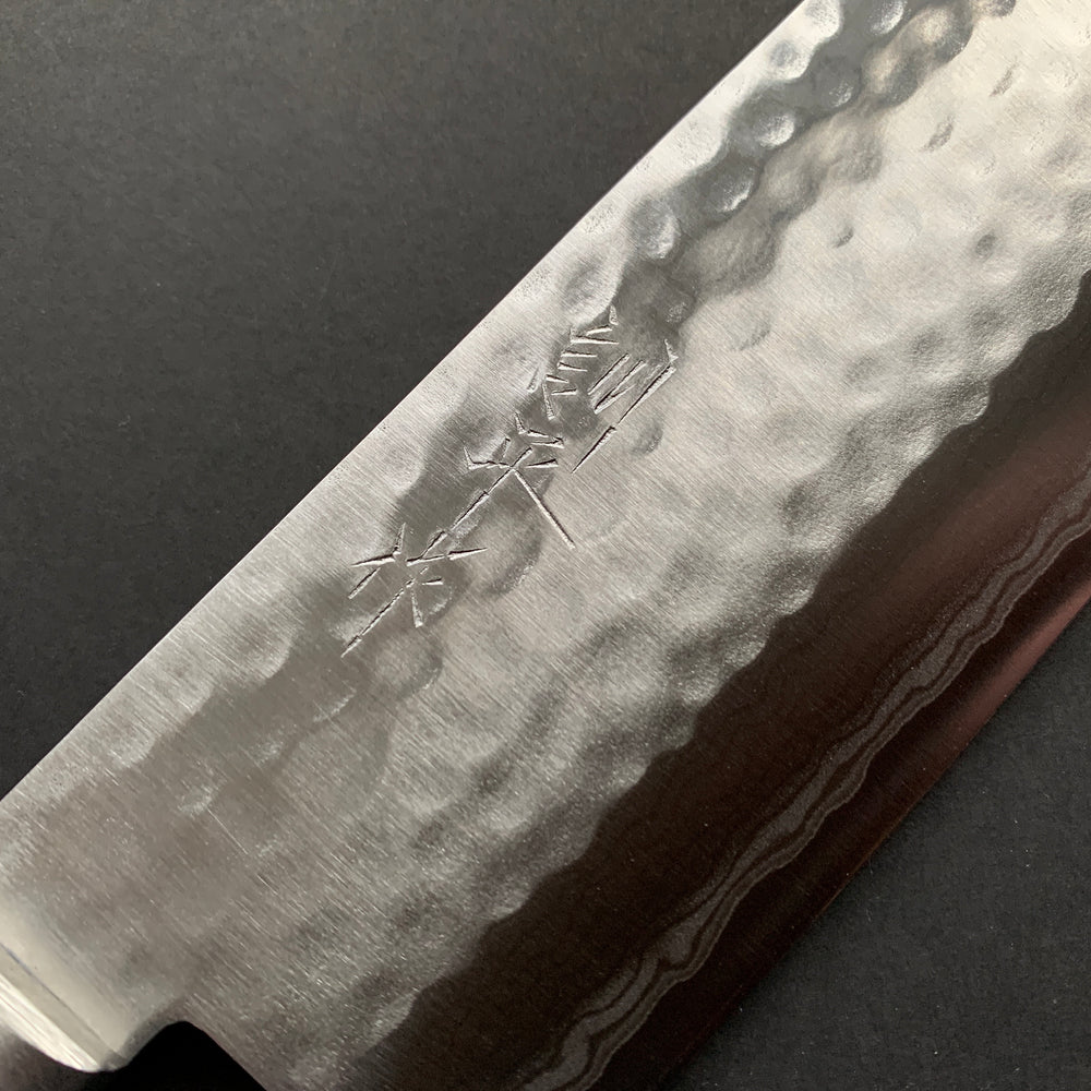 Nakiri knife, VG10, Damascus Tsuchime finish - Masutani