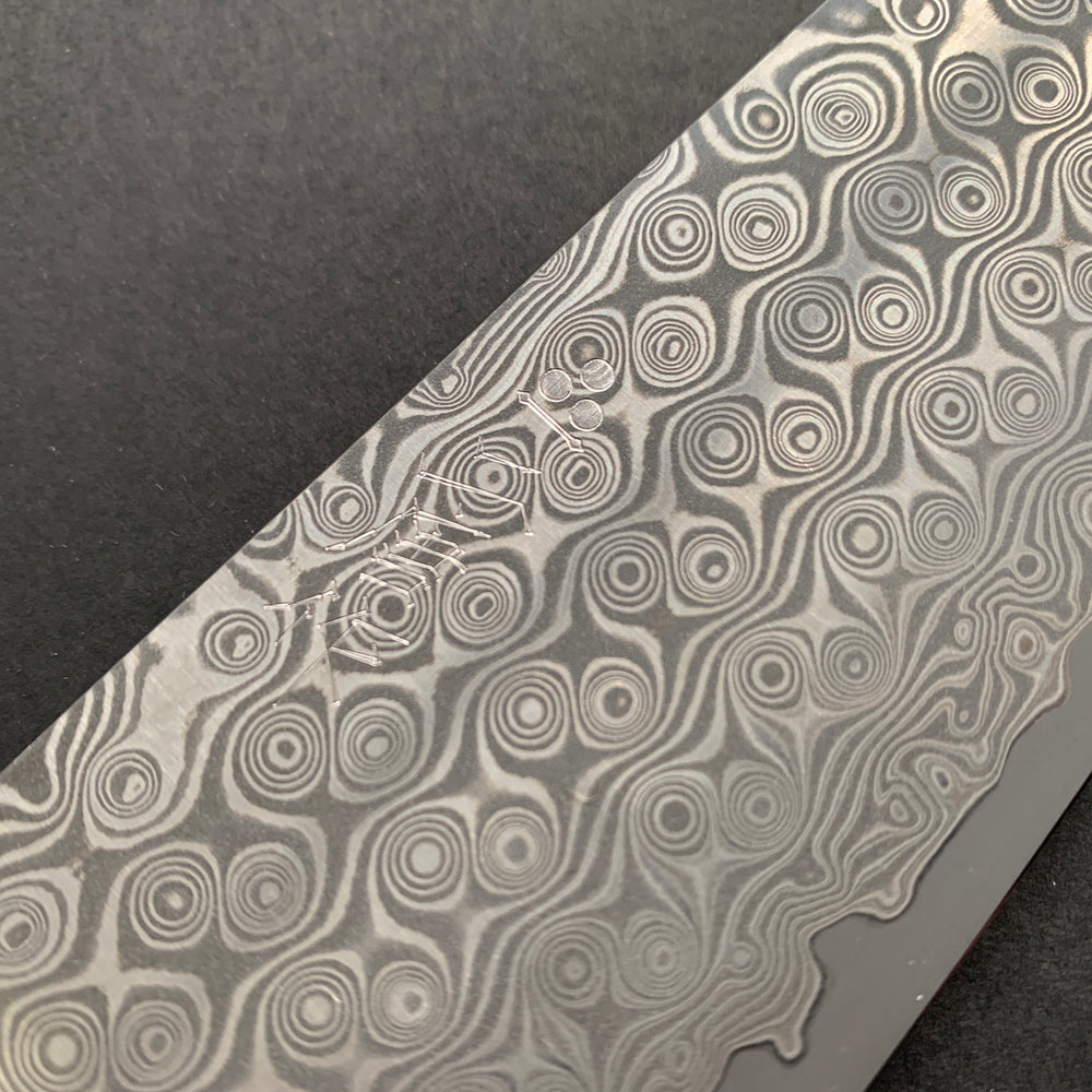 Gyuto knife, SG2 powder steel, Damascus finish, Western style Ironwood handle - Nigara