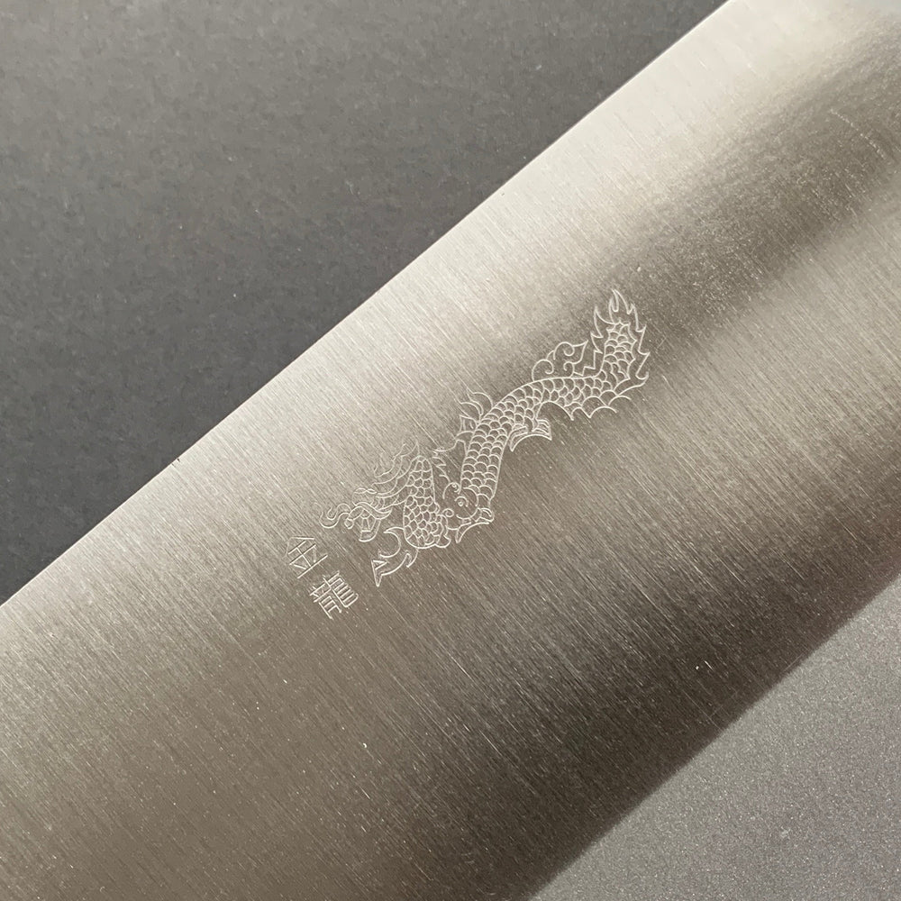 Golden Dragon Bone Cleaver, AUS 10 core with stainless steel cladding, polished finish - Chopper King