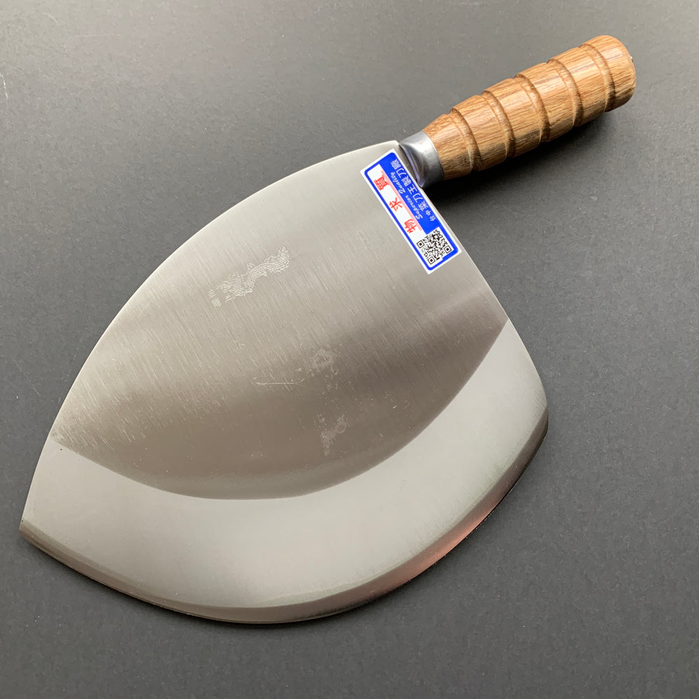 The big tuna knife, Aogami 1 Carbon Steel with Stainless Steel cladding, polished finish - Chopper King