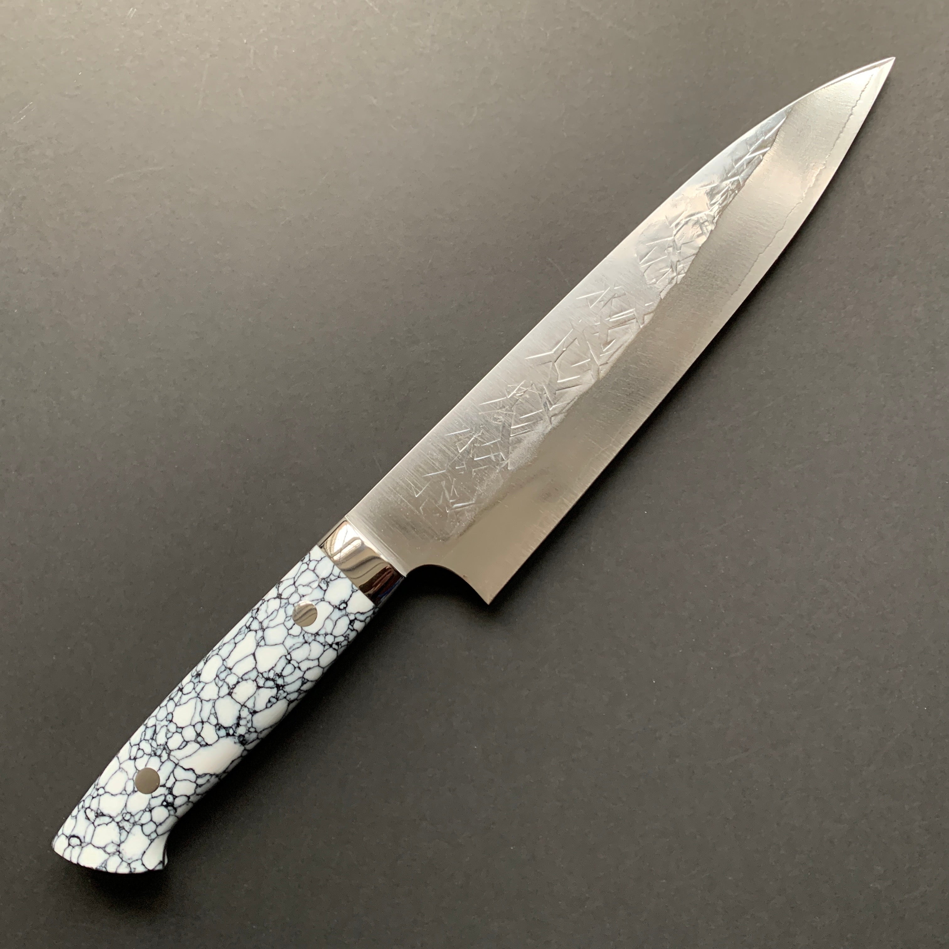 Gyokucho Sujihiki knife, SG2 powder steel, Damascus finish