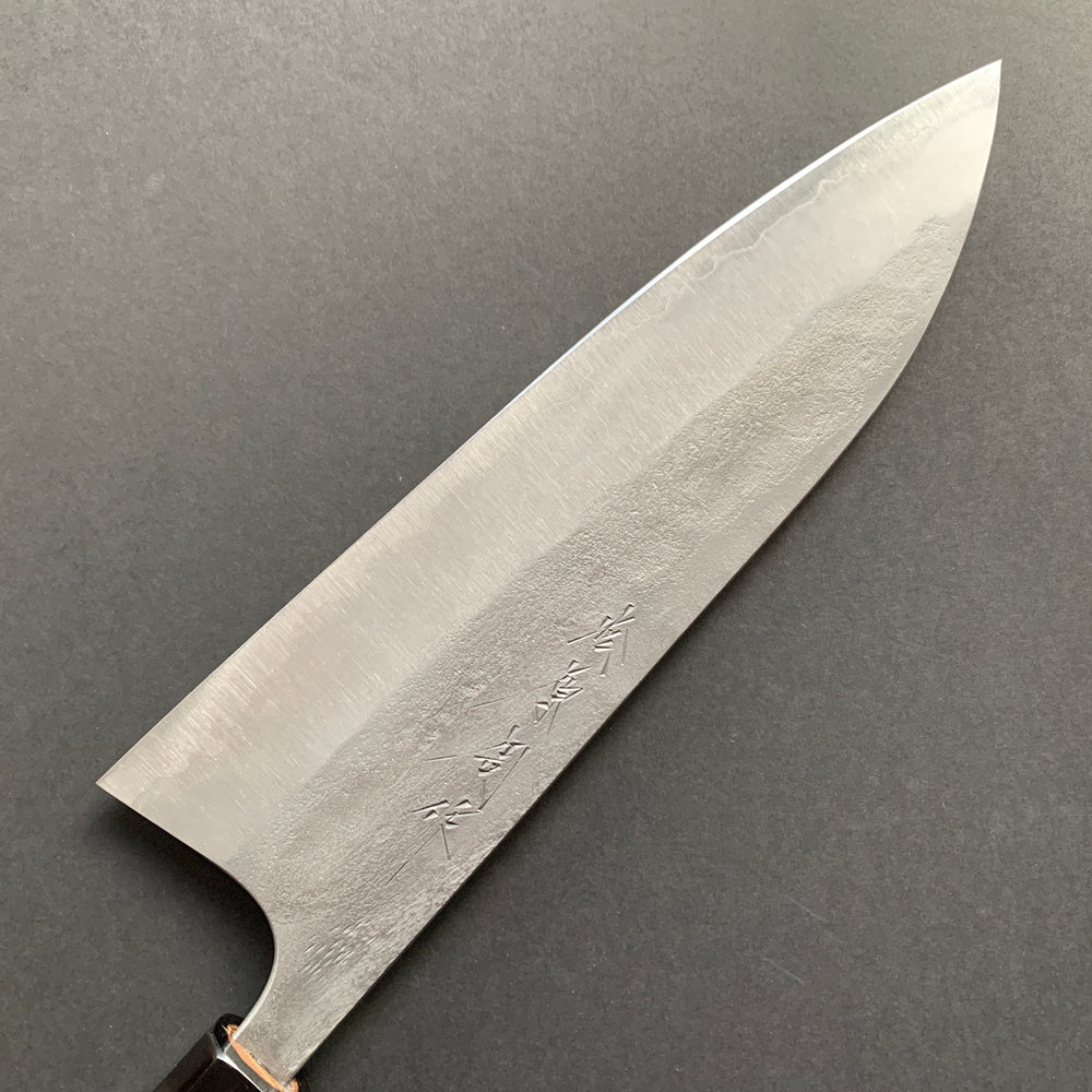 Gyuto knife, Aogami 2, stainless steel clad, Nashiji finish - Matsubara
