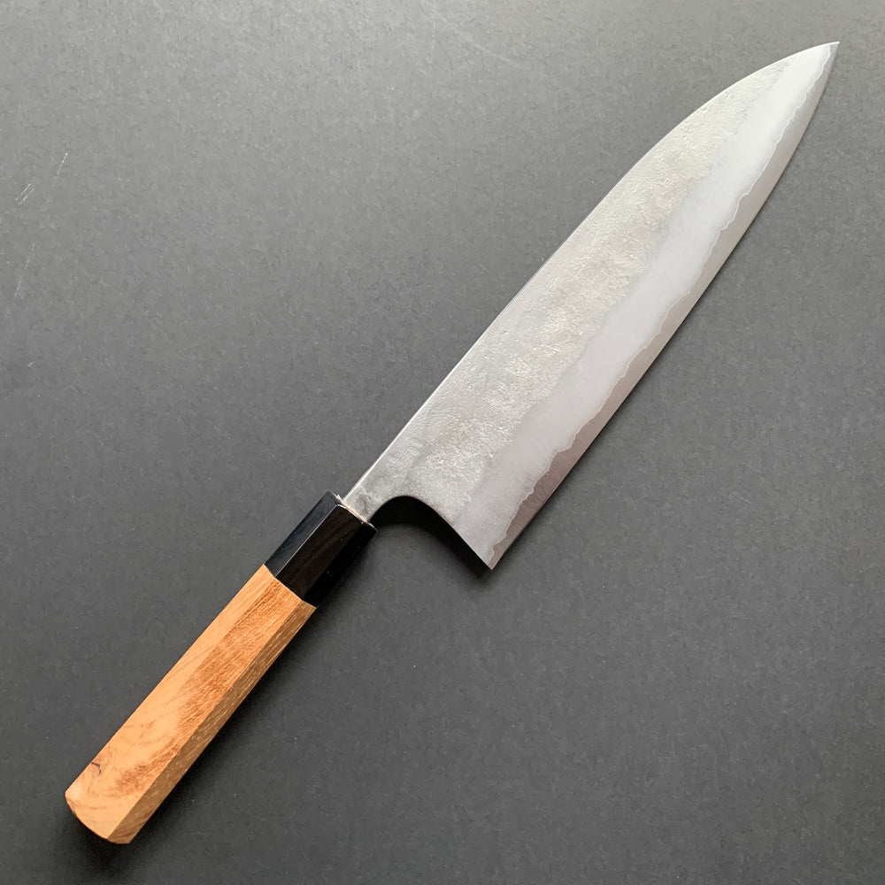 Gyuto knife, Aogami 2, stainless steel clad, Nashiji finish - Matsubara