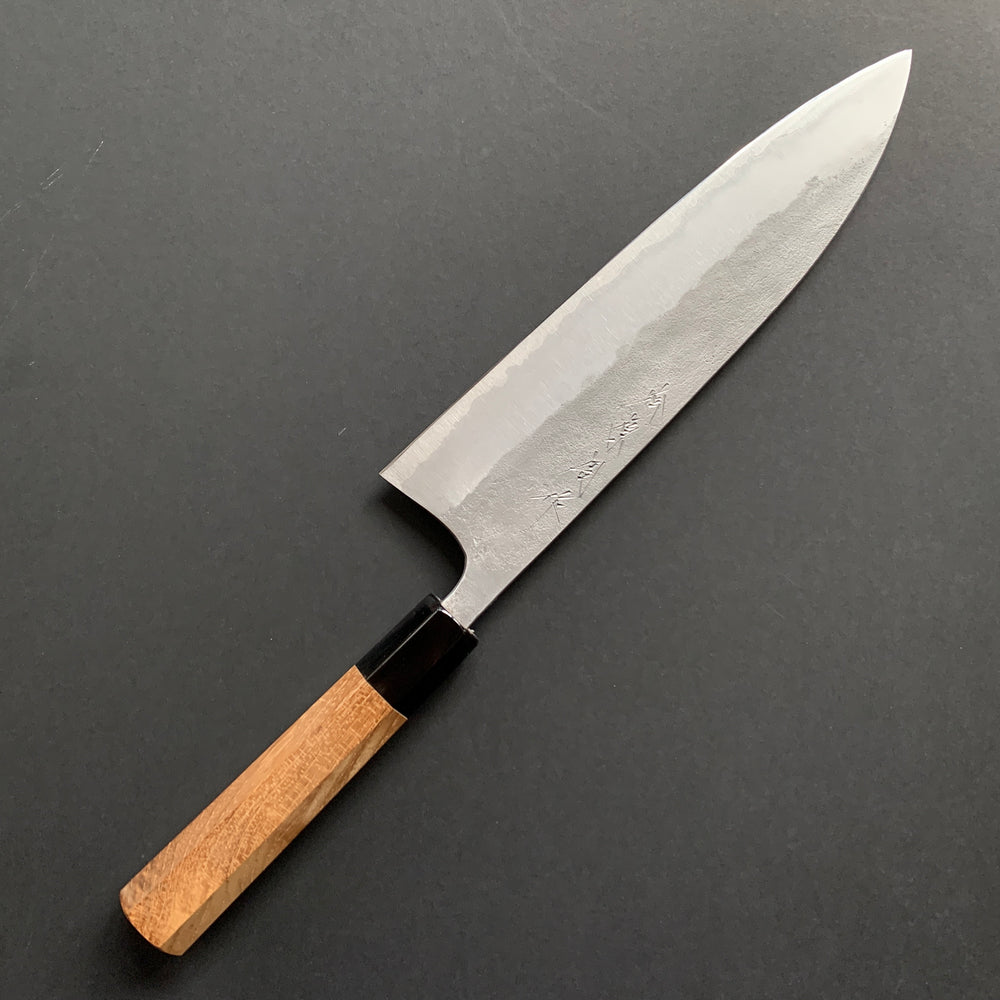 Gyuto knife, Aogami 2, stainless steel clad, Nashiji finish - Matsubara