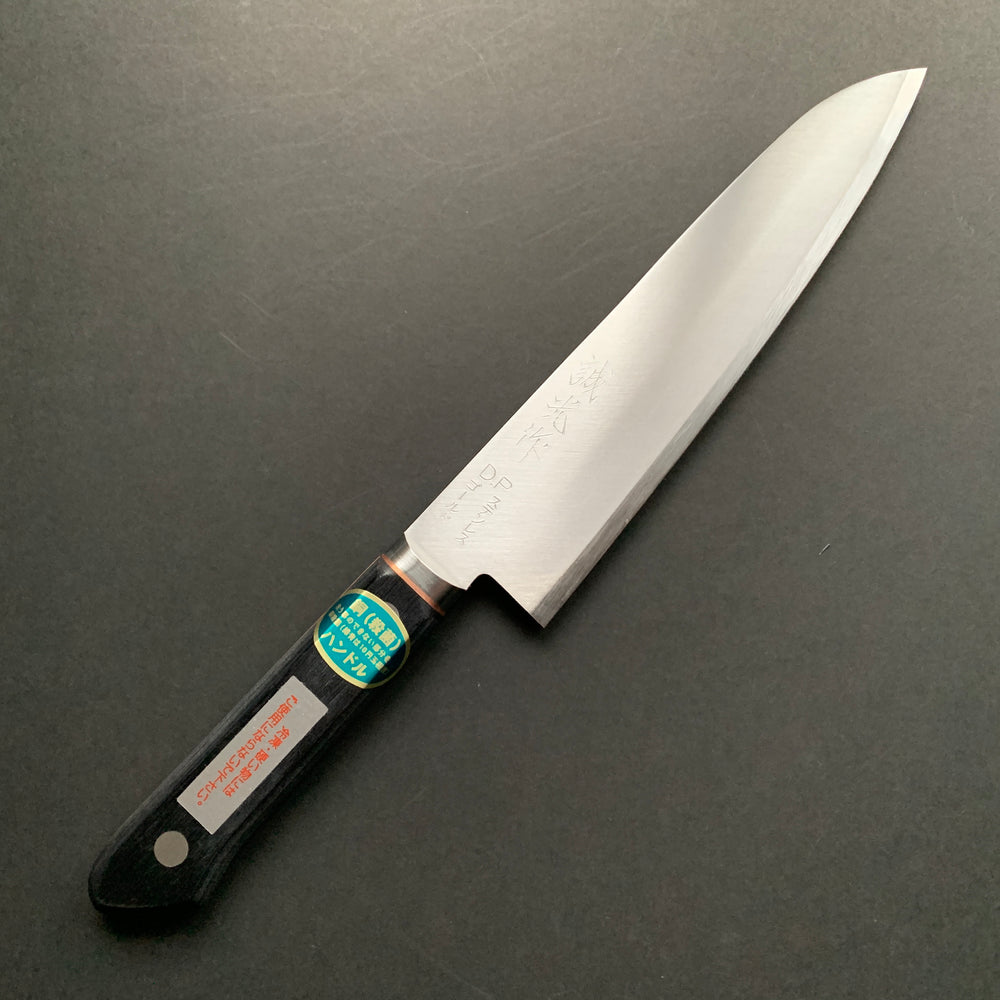 Gyuto knife, VG1 stainless steel, polished finish, Western style Copper lined handle - Miki Hamono