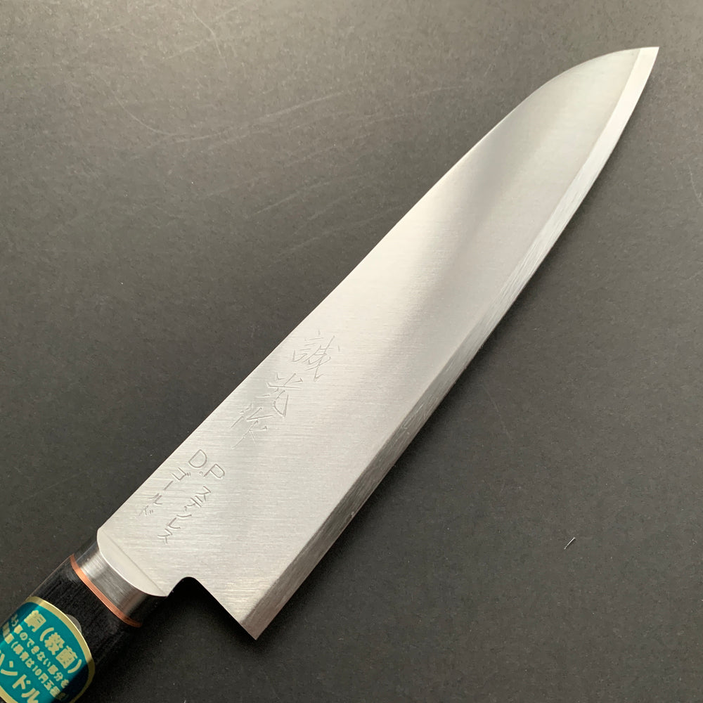 Gyuto knife, VG1 stainless steel, polished finish, Western style Copper lined handle - Miki Hamono