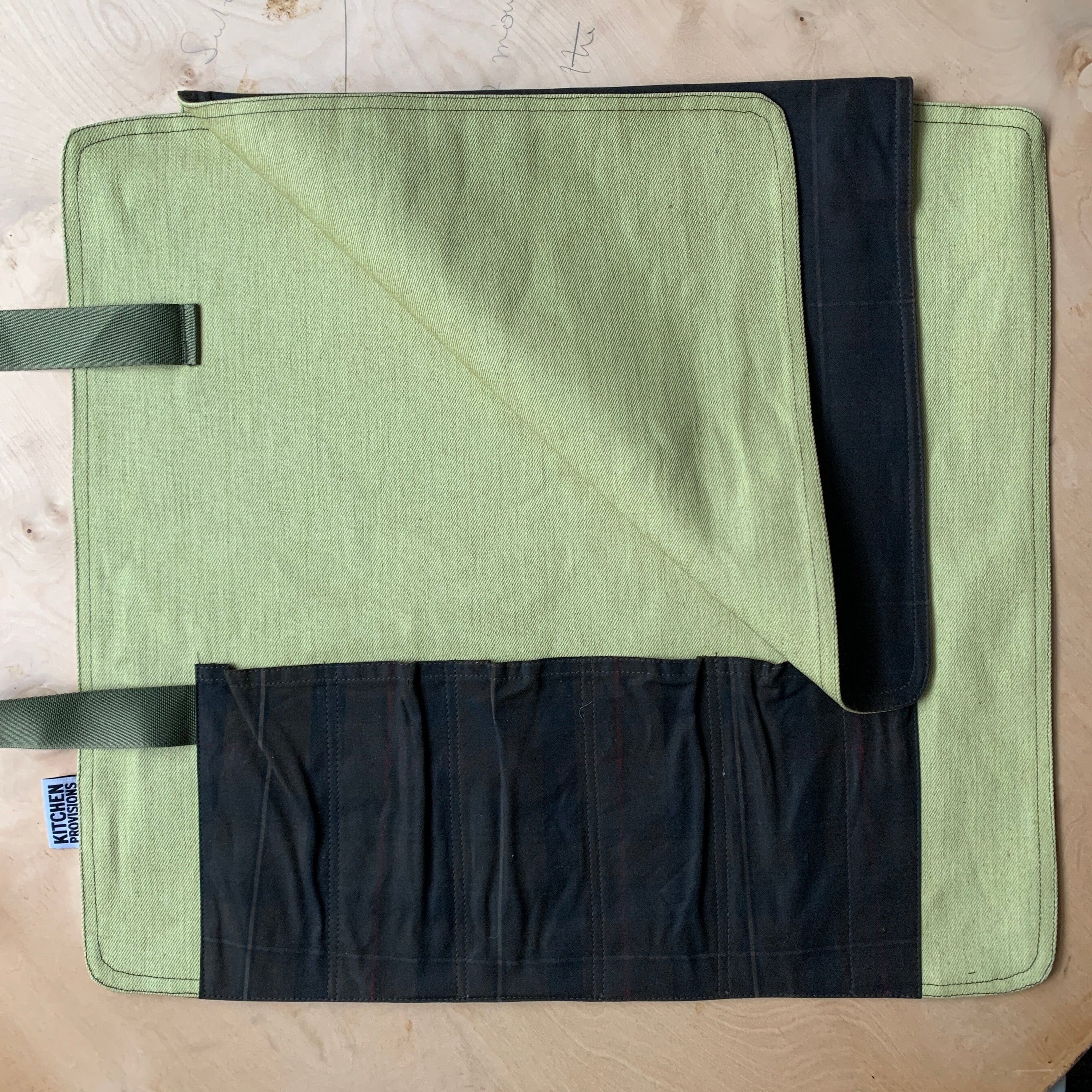 Kitchen Provisions Merch - The Knife Roll - WAX COTTON II - Design D