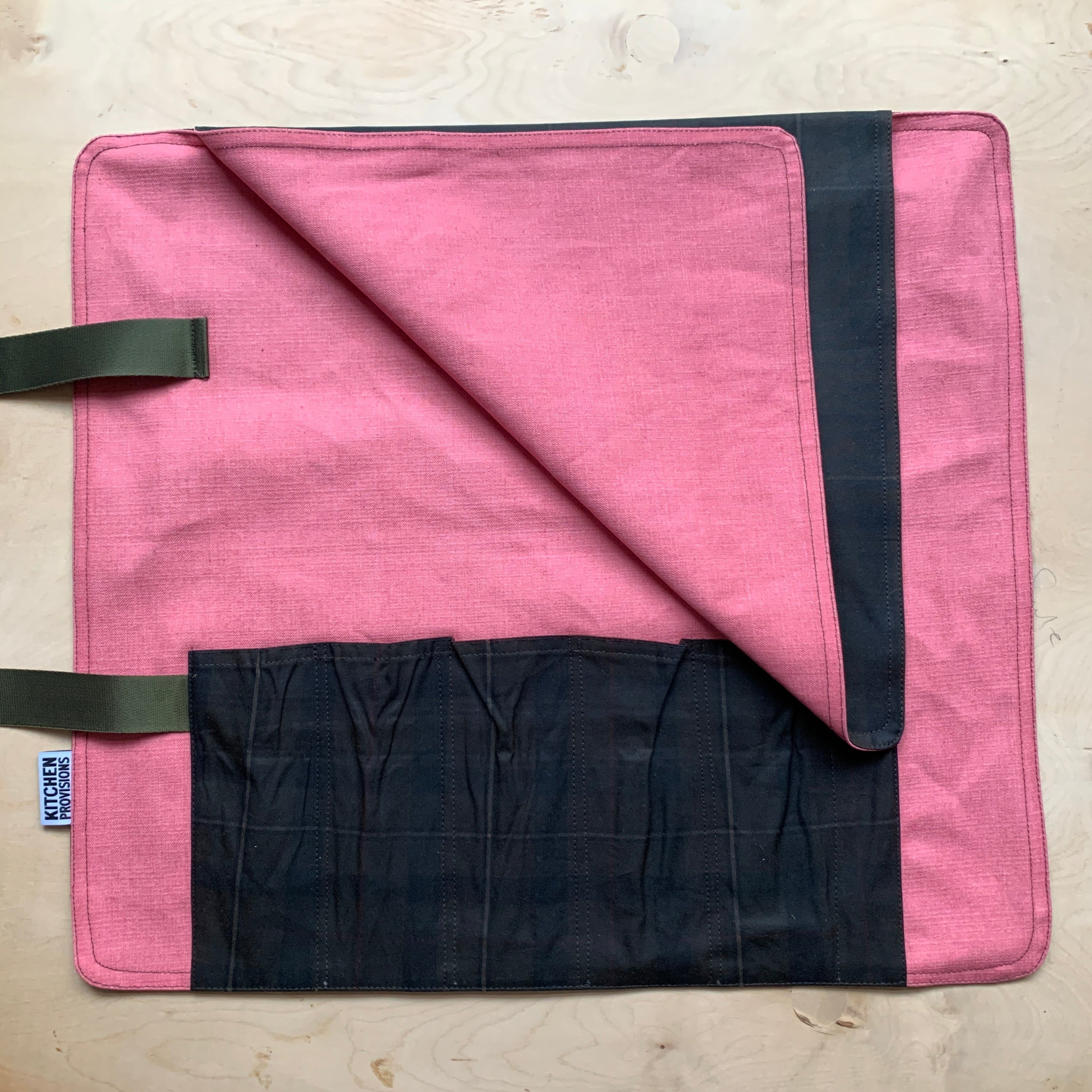 Kitchen Provisions Merch - The Knife Roll - WAX COTTON II - Design F