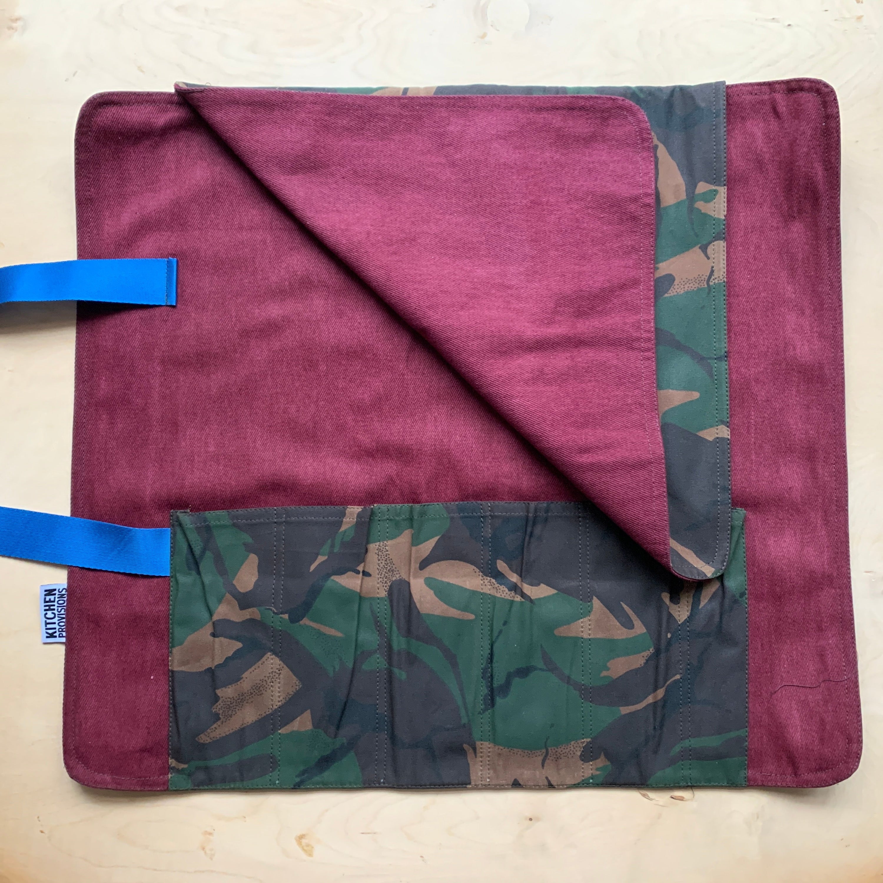 Kitchen Provisions Merch - The Knife Roll - WAX COTTON II - Design A