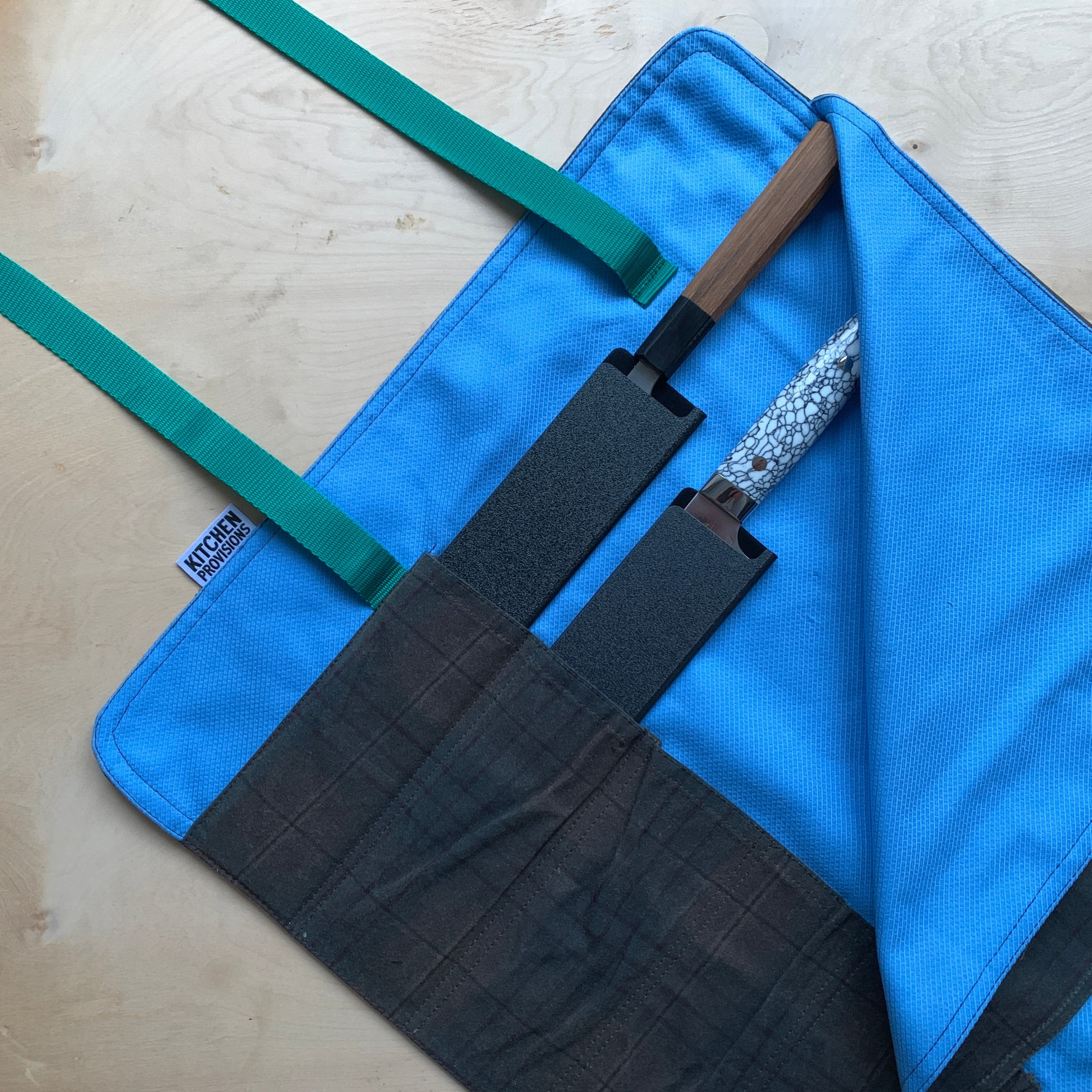 Kitchen Provisions Merch - The Knife Roll - WAX COTTON II - Design E
