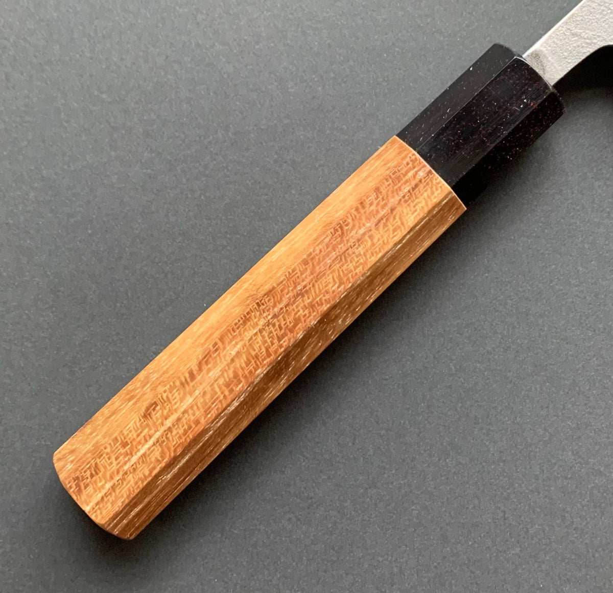 Pairing knife, Shirogami 2 with stainless steel cladding, nashiji finish - Yoshikane