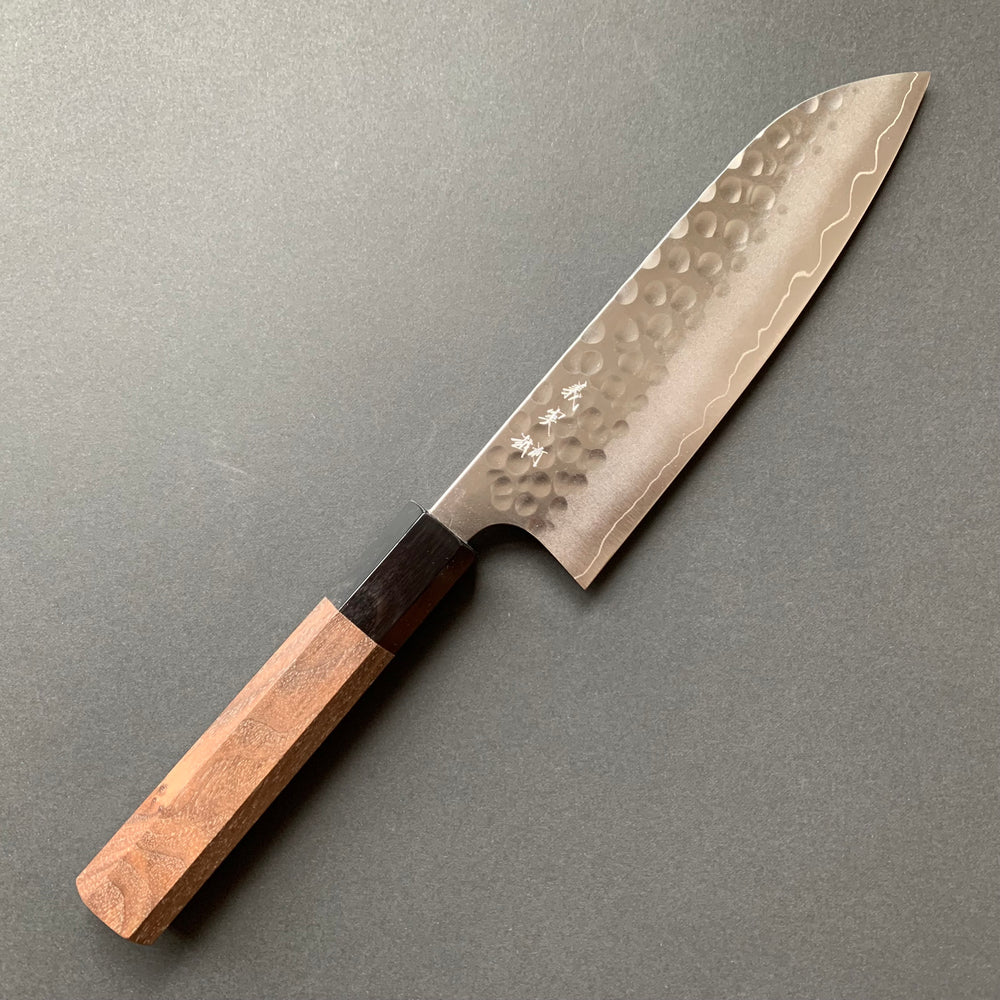 Santoku Knife, SG2 Powder Steel, Tsuchime finish - Kato