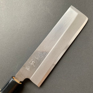 Usuba Knife, Stamped Shirogami 2 Carbon Steel, Iron Clad, Polished Finish - Ittetsu