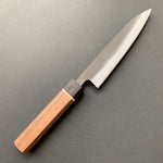 Petty knife, Aogami super with stainless steel cladding, kurouchi finish - Kamo