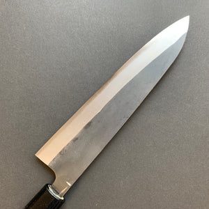 Petty knife, Aogami 2 carbon steel with stainless steel cladding, kurouchi finish - Shinichi Watanabe