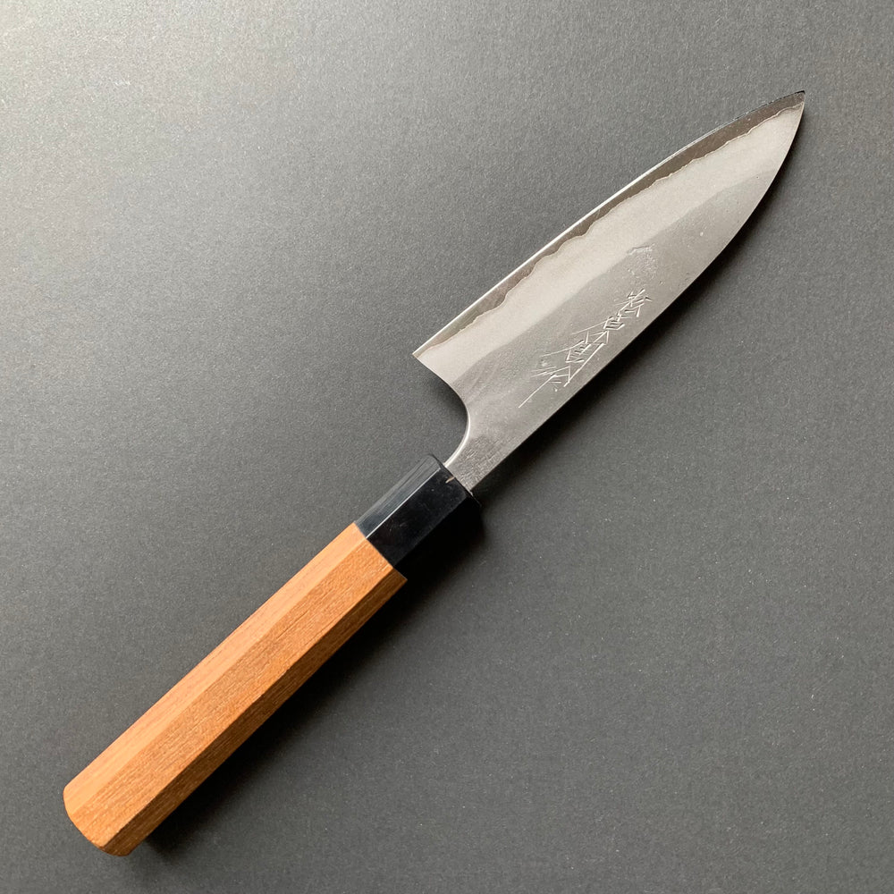 Petty knife, Aogami 2, stainless steel clad, Nashiji finish - Matsubara