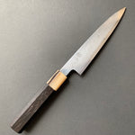 Petty knife, Aogami 1 with iron cladding, Damascus finish, Komorebi range - Hatsukokoro