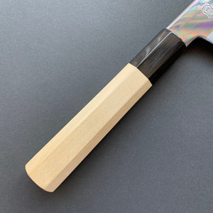 Bunka Knife, Shirogami 2 with iron cladding, mirror polished finish, Choyo range - Sakai Kikumori
