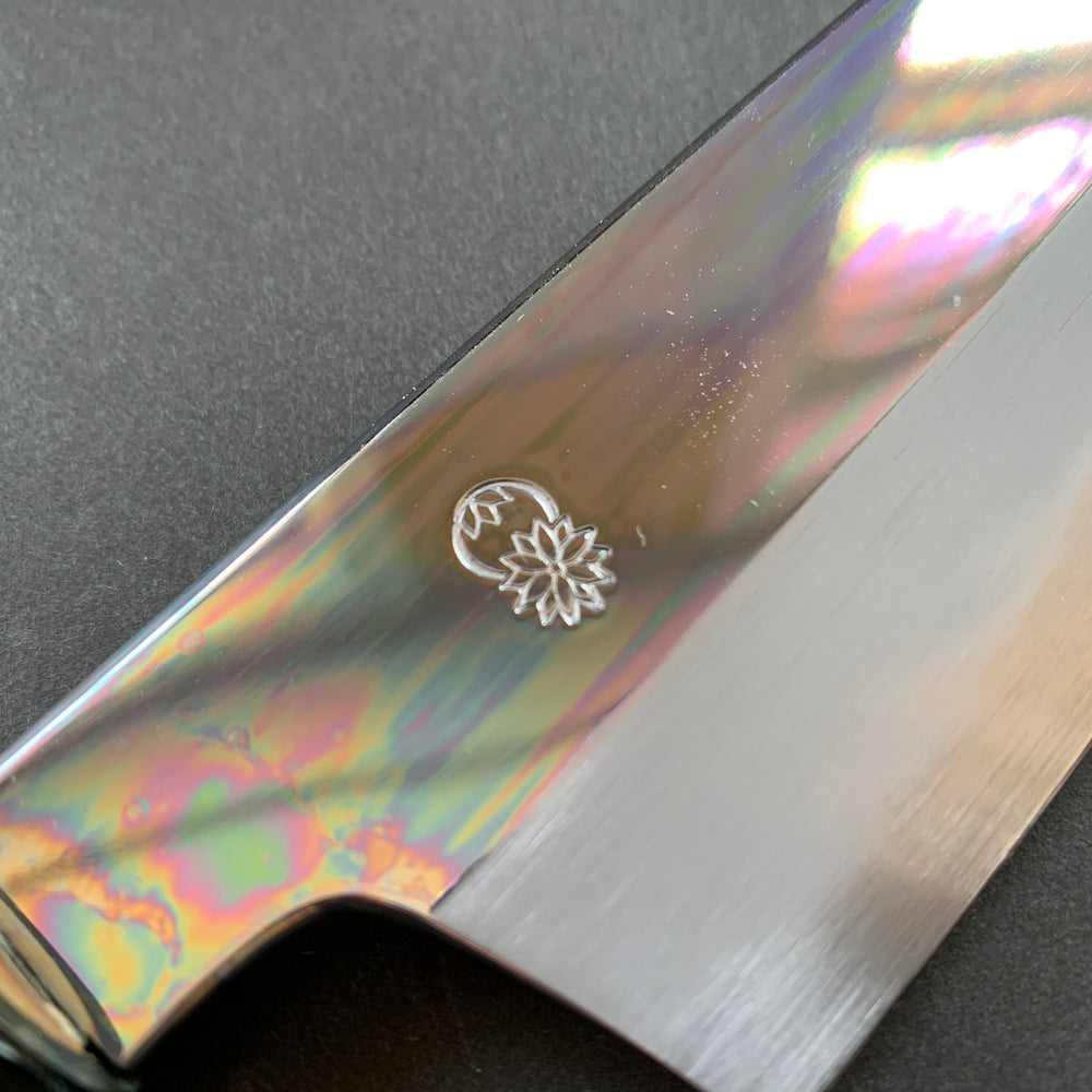 Kiritsuke Gyuto Knife, Shirogami 2 with iron cladding, mirror polished finish, Choyo range - Sakai Kikumori