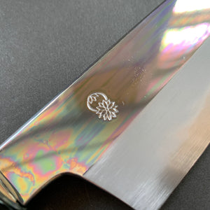 Kiritsuke Gyuto Knife, Shirogami 2 with iron cladding, mirror polished finish, Choyo range - Sakai Kikumori
