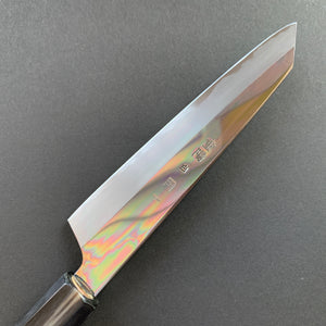 Kiritsuke Petty Knife, Shirogami 2 with iron cladding, mirror polished finish, Choyo range - Sakai Kikumori