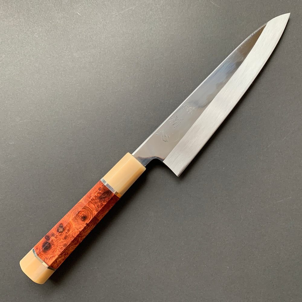 Gyuto knife, Shirogami 3 Honyaki, Polished finish - Nakagawa Hamono