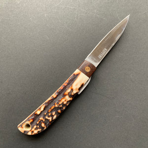 
            
                Load image into Gallery viewer, Kotoh folding knife, VG10 stainless steel, Karin / Black Persimonn / Antler handle
            
        