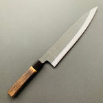 Gyuto knife, Shirogami 2 with Iron cladding, Kurouchi and Nashiji finish - Mutsumi Hinoura