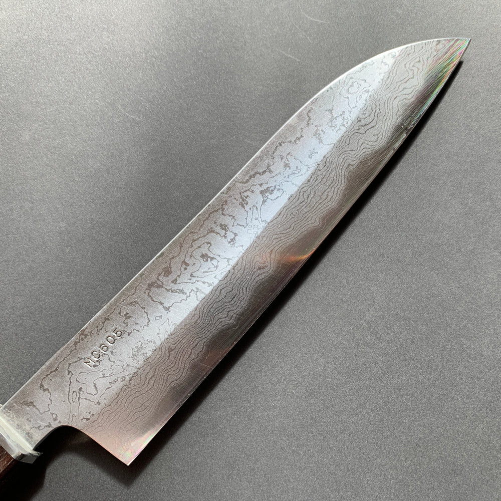 Gyuto knife, Aogami 2 with Iron cladding, Damascus finish - Matsubara