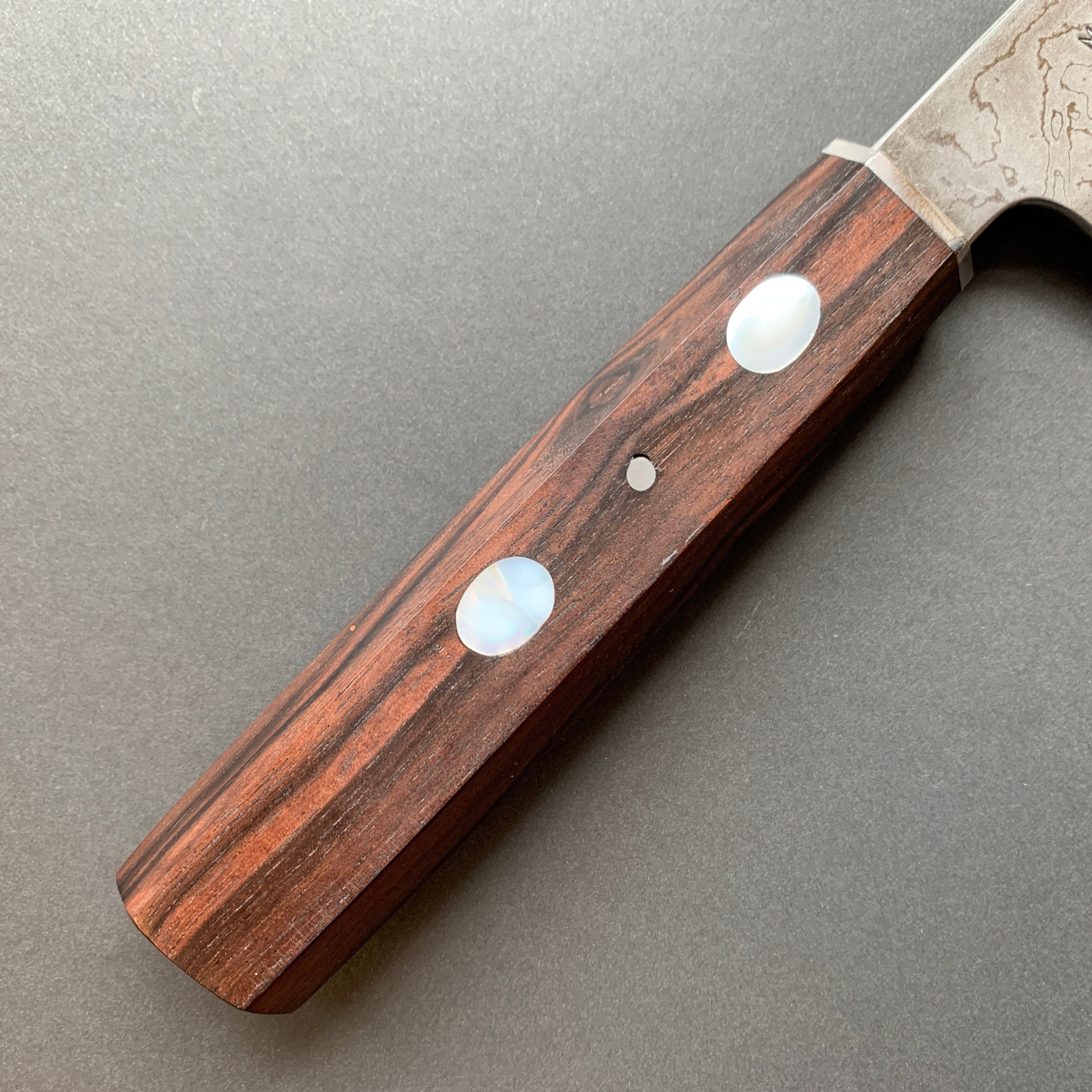 Gyuto knife, Aogami 2 with Iron cladding, Damascus finish - Matsubara