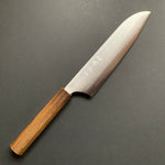 Santoku knife, Aogami Super core with stainless steel cladding, Polished finish, Hayabusa range - Hatsukokoro