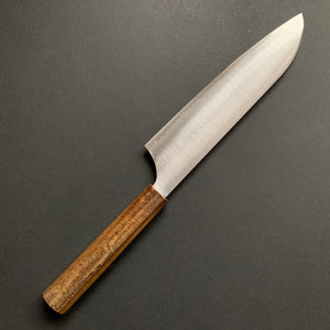 Santoku knife, Aogami Super core with stainless steel cladding, Polished finish, Hayabusa range - Hatsukokoro